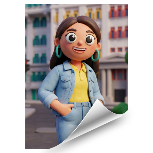 Retrato estilo Clay Art a partir de una foto Retrato estilo Clay Art a partir de una foto