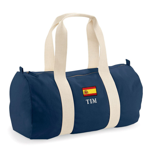 Bolsa de deporte personalizada con nombre y bandera Bolsa de deporte personalizada con nombre y bandera