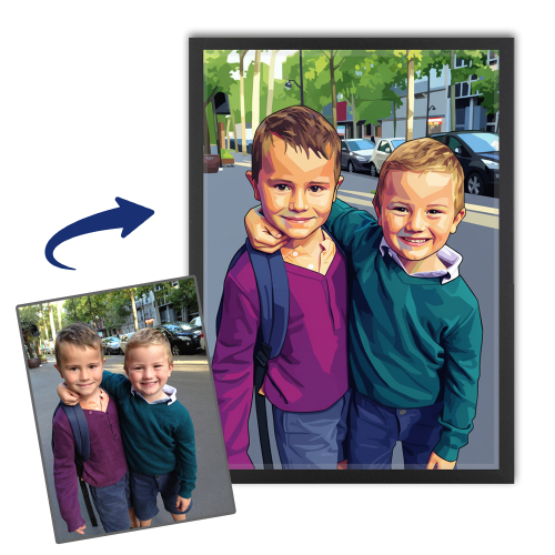 Retrato al estilo pop art WPAP a partir de una foto Retrato al estilo pop art WPAP a partir de una foto