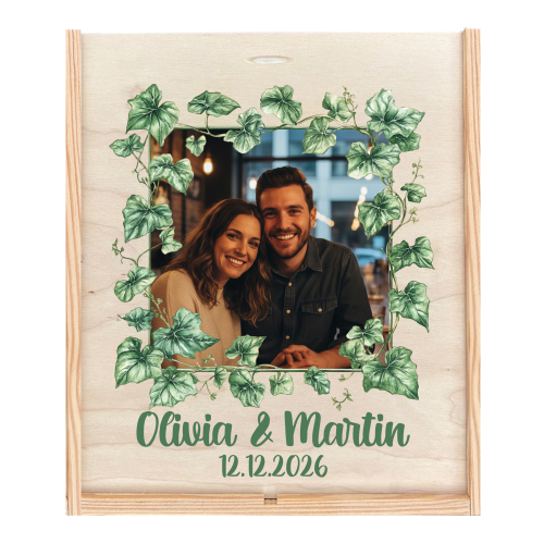 Caja de 2 copas personalizada con foto Caja de 2 copas personalizada con foto