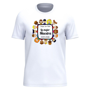 Camiseta mujer personalizada Gracias Profesora 100% algodón Camiseta mujer personalizada Gracias Profesora 100% algodón