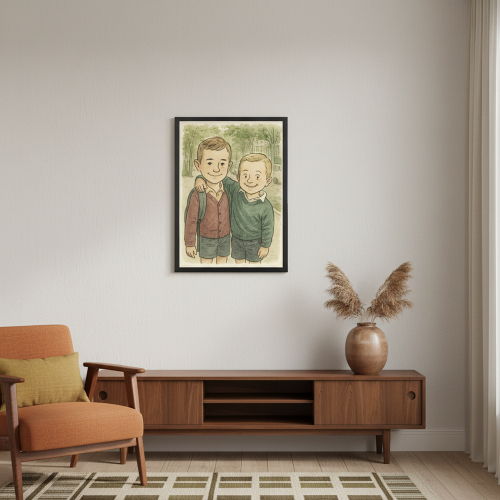 Caricatura estilo cómic neoyorquino a partir de una foto Caricatura estilo cómic neoyorquino a partir de una foto