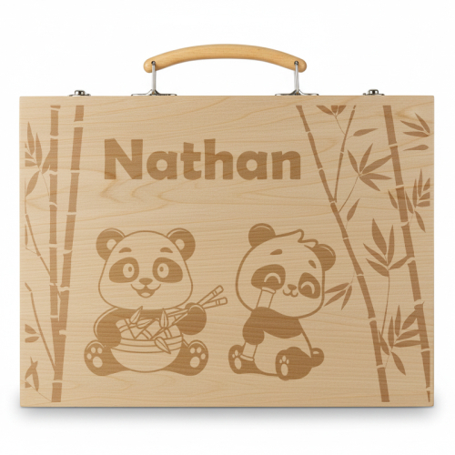 Estuche de dibujo panda personalizado Estuche de dibujo panda personalizado