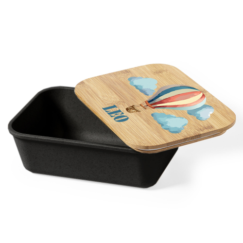 Fiambrera infantil con globo y nombre Fiambrera infantil con globo y nombre