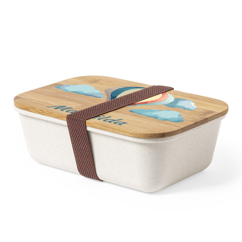 Fiambrera infantil con globo y nombre Fiambrera infantil con globo y nombre