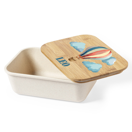 Fiambrera infantil con globo y nombre Fiambrera infantil con globo y nombre