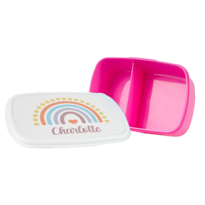 Fiambrera infantil personalizada arcoíris Fiambrera infantil personalizada arcoíris