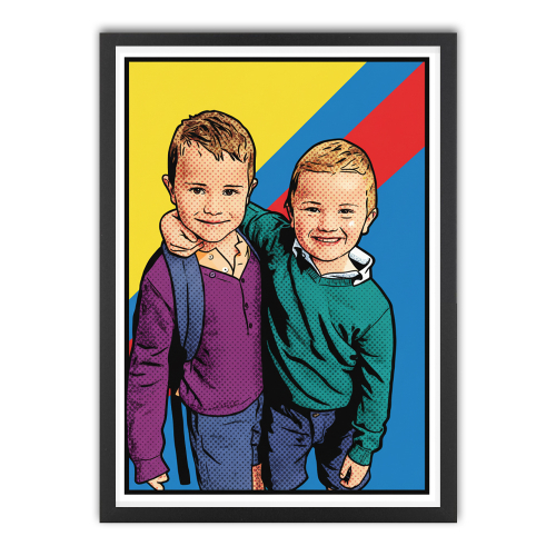 Retrato de estilo pop art cómic a partir de una foto Retrato de estilo pop art cómic a partir de una foto