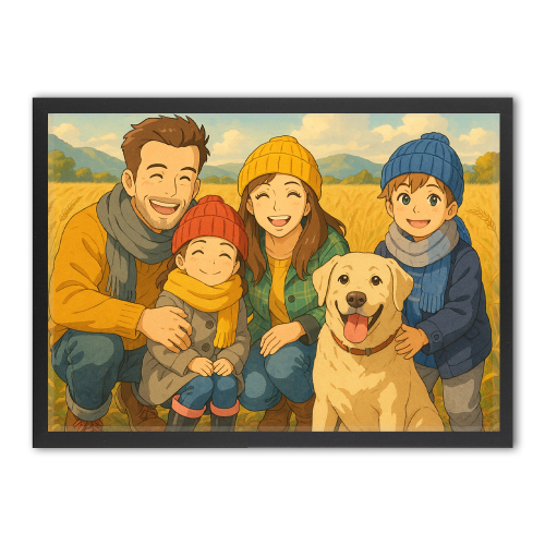 Retrato de estilo cine de animación japonés a partir de una foto Retrato de estilo cine de animación japonés a partir de una foto