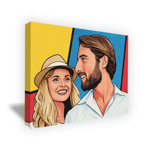 Retrato de estilo pop art cómic a partir de una foto Retrato de estilo pop art cómic a partir de una foto