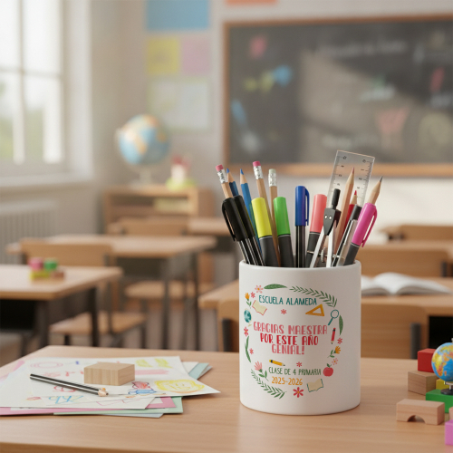 Portalápices personalizado agradecimiento Maestra Portalápices personalizado agradecimiento Maestra