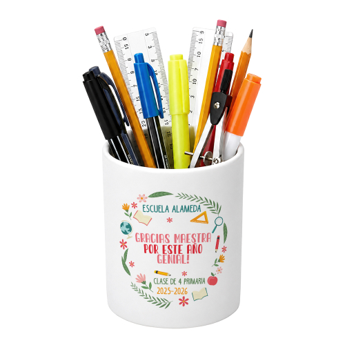 Portalápices personalizado agradecimiento Maestra Portalápices personalizado agradecimiento Maestra