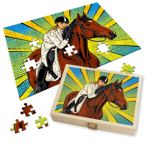 Puzzle fotográfico Pop Art Comics estilo Roy Lichtenstein Puzzle fotográfico Pop Art Comics estilo Roy Lichtenstein