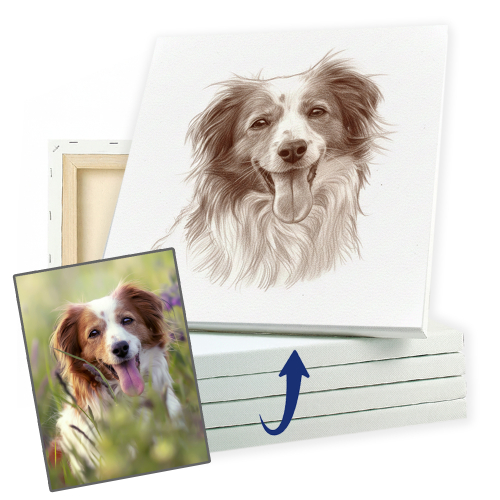 Retrato con estilo de dibujo en sepia a partir de una foto Retrato con estilo de dibujo en sepia a partir de una foto