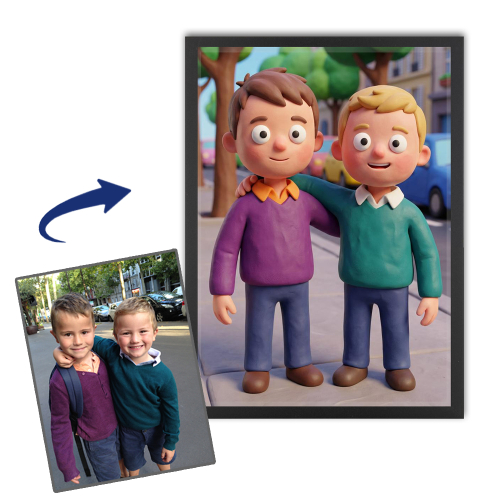 Retrato estilo Clay Art a partir de una foto Retrato estilo Clay Art a partir de una foto