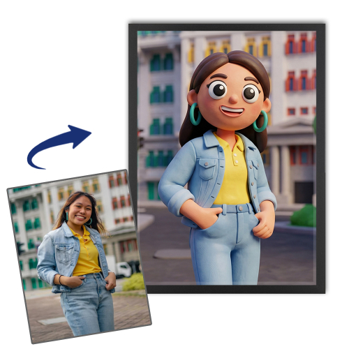 Retrato estilo Clay Art a partir de una foto Retrato estilo Clay Art a partir de una foto