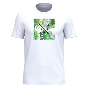 Camiseta hombre con palmeras y flechas 100% algodón orgánico Camiseta hombre con palmeras y flechas 100% algodón orgánico