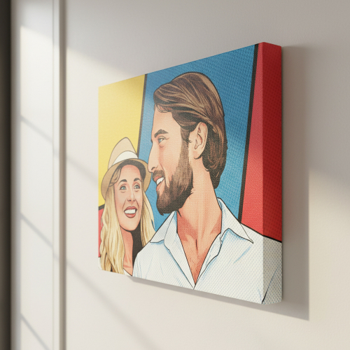 Retrato de estilo pop art cómic a partir de una foto Retrato de estilo pop art cómic a partir de una foto