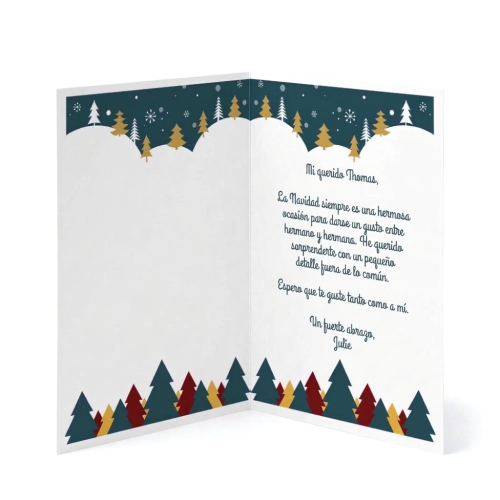 Tarjeta de felicitación navideña Tarjeta de felicitación navideña