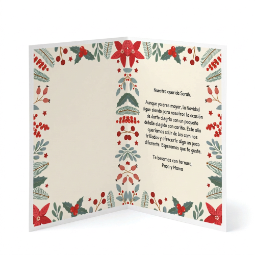 Tarjeta de felicitación navideña Flor de Pascua Tarjeta de felicitación navideña Flor de Pascua