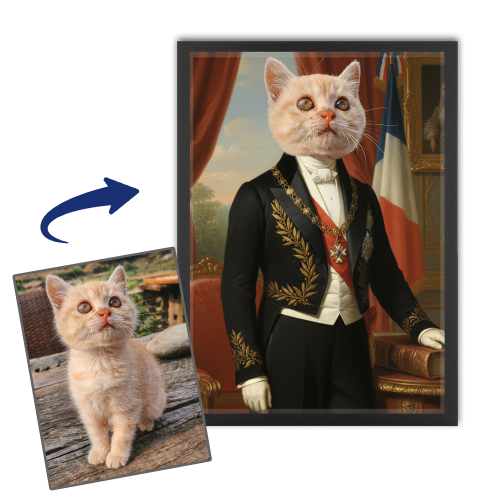 Retrato extravagante de su mascota Retrato extravagante de su mascota