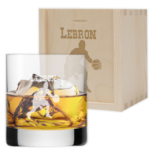 Vaso de whisky personalizado de deportista Vaso de whisky personalizado de deportista