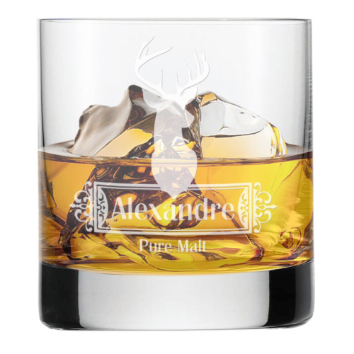 Vaso de whisky personalizado ciervos Vaso de whisky personalizado ciervos