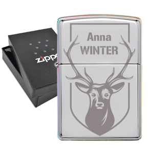 Encendedor Zippo personalizado con un nombre Encendedor Zippo personalizado con un nombre