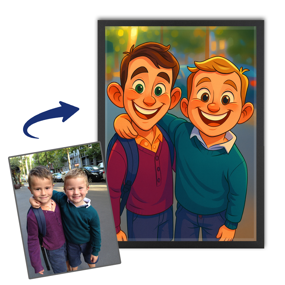 Caricatura humorística basada en una foto Caricatura humorística basada en una foto