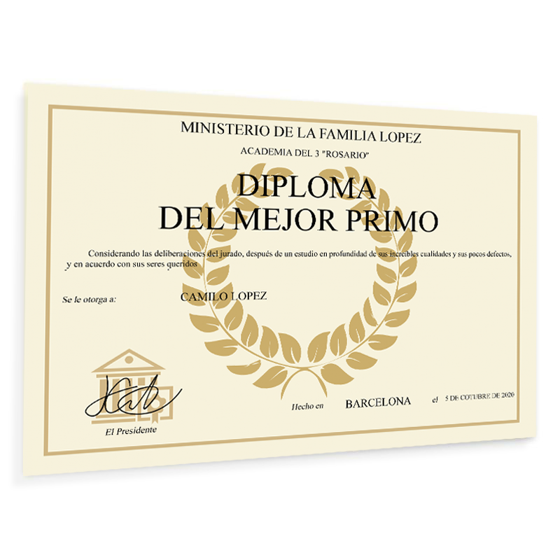 Diplomas personalizados Diplomas personalizados