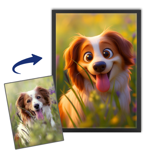 Retrato de animal al estilo de una película de animación 3D