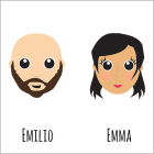 2 personajes