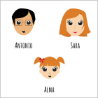 3 personajes