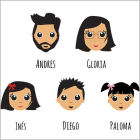 5 personajes