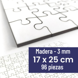 Peque&ntilde;o puzzle de madera | 17x25 cm | 96 piezas