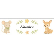Solo el nombre y flores