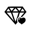 corazón de diamante