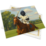 Lienzo de lona en un marco de madera