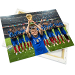 Lienzo de lona en un marco de madera