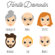 6 personajes