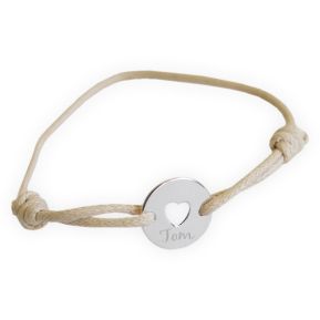 Pulsera infantil corazón calado