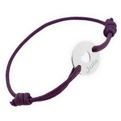 Pulsera infantil corazón calado