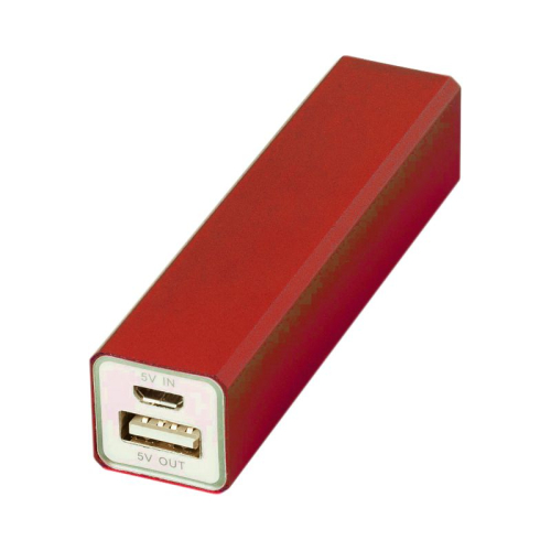 Batería externa móvil rojo