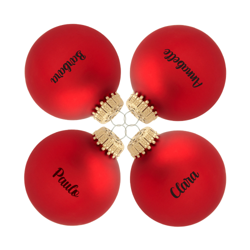 Bola de Navidad personalizada roja