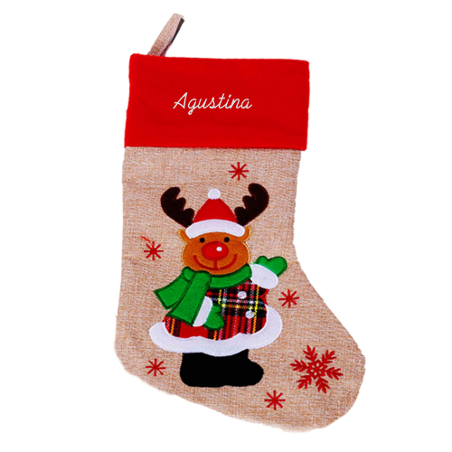 bota de Navidad personalizada con nombre