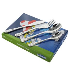 Cubiertos personalizados de pitufos para niños