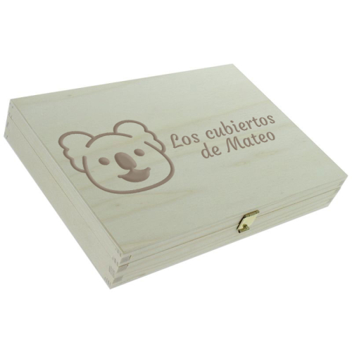 Cofre cerrado y personalizado con koala