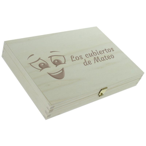 Cofre cerrado y personalizado con caritas