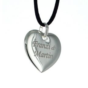 Colgante corazón grabado Colgante corazón grabado