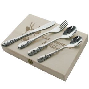 Cubiertos personalizados para niños de Navidad Cubiertos personalizados para niños de Navidad
